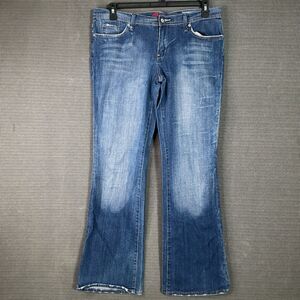 Blue Cult Women's Jeans Medium Wash Denim Flare Midrise USA Vintage Y2K Sz 30